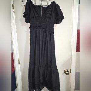 American Eagle Outfitters Black Maxi Dress